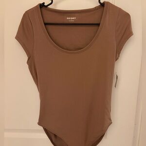 Old Navy BUNDLE Women's Tan and White Bodysuit Set